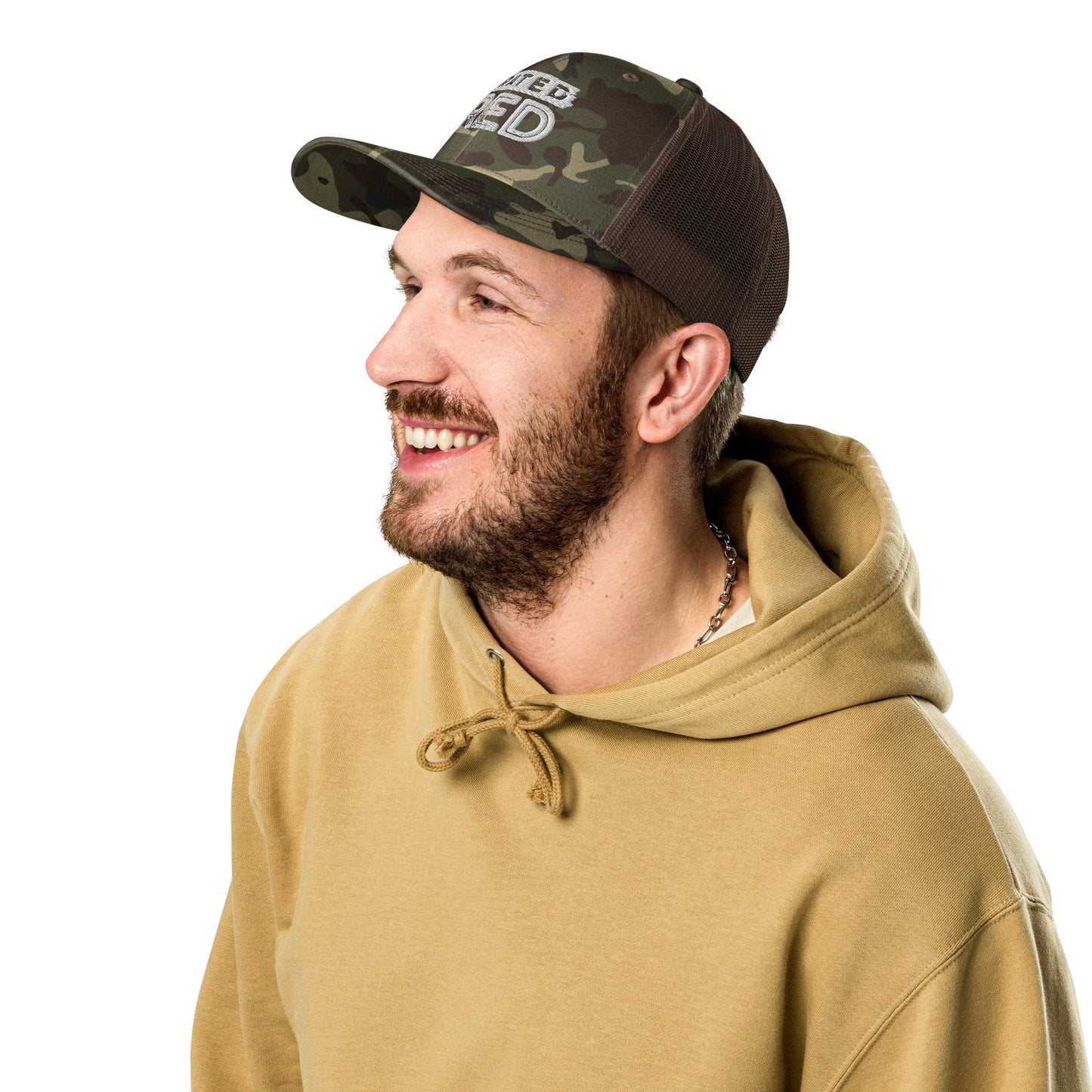 Rated Red Camo Trucker Hat