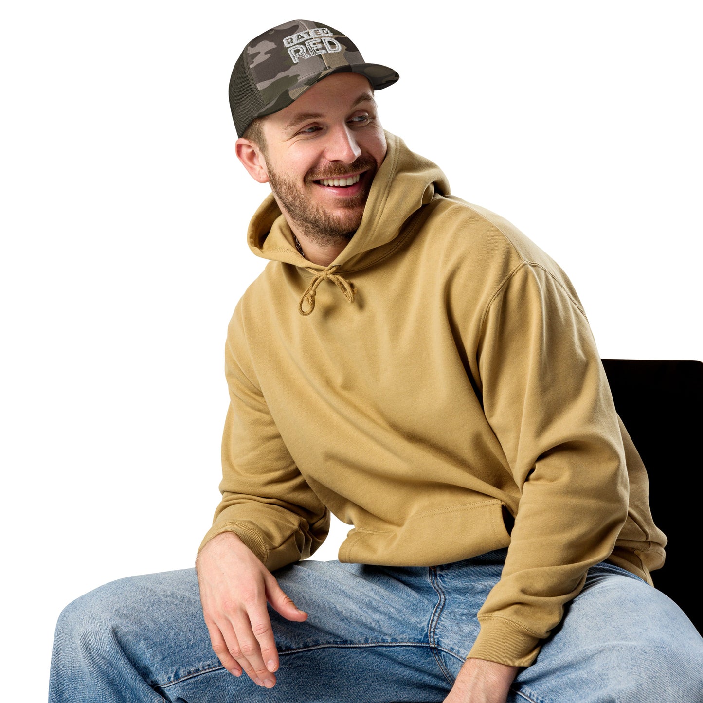 Rated Red Camo Trucker Hat