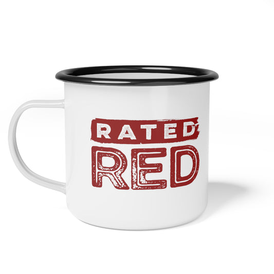 Rated Red | Red Logo Enamel Camp Cup